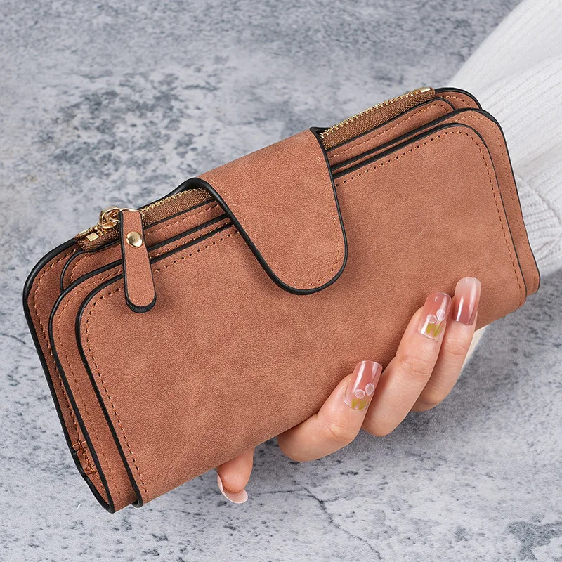 Long Women's Wallet Coin Purse Multi-color Card Slot Mobile Phone Bag Clutch Bag Card Holder Wallets
