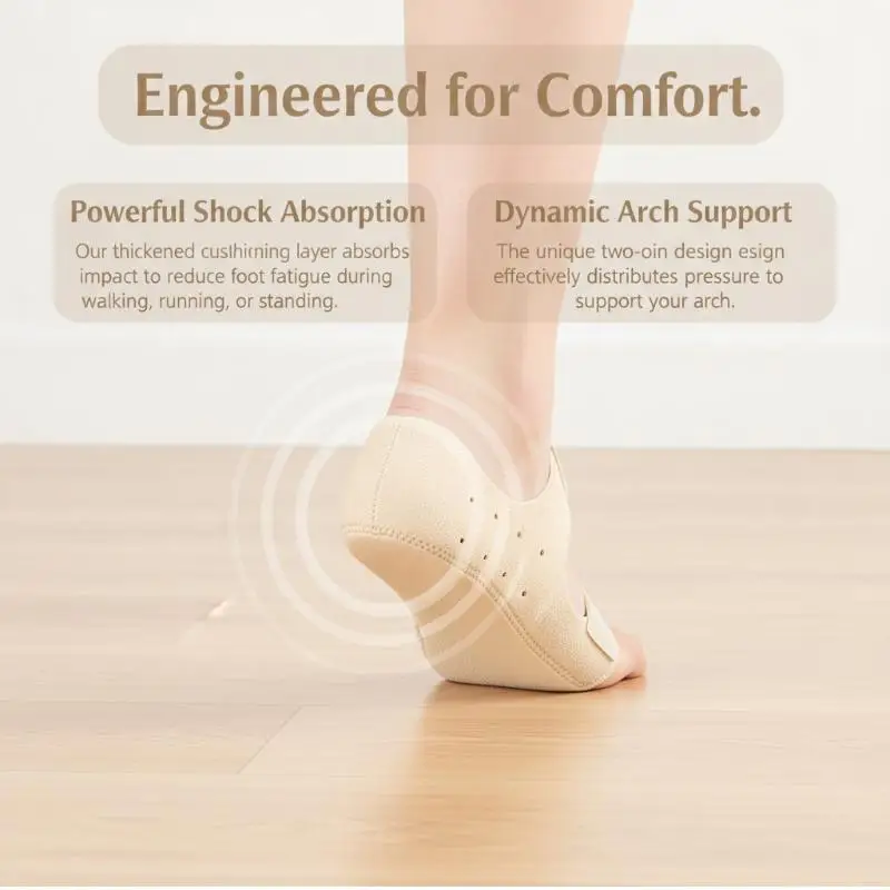 2pcs Foot Support Cushion For Relief Plantar Fasciitis Adjustable Shock Absorbing Heel Protection  Heel Protectors