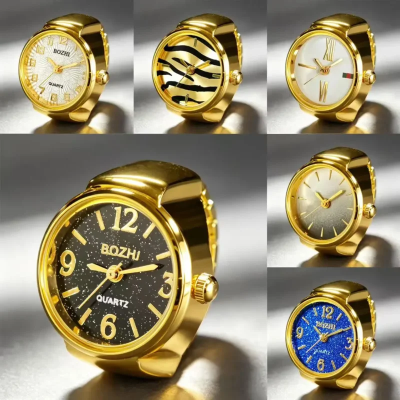 1PC Fashionable And Simple Women's/men's Ring Watch, Suitable For Giving Him/her Gifts On Various Occasions And Holidays