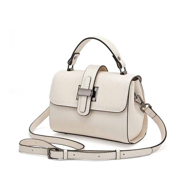 Casual Women Bags Genuine Leather Messenger Bag Cow Leather All-match Single Shoulder Hand-held Square Handbag High Quality - Image 2