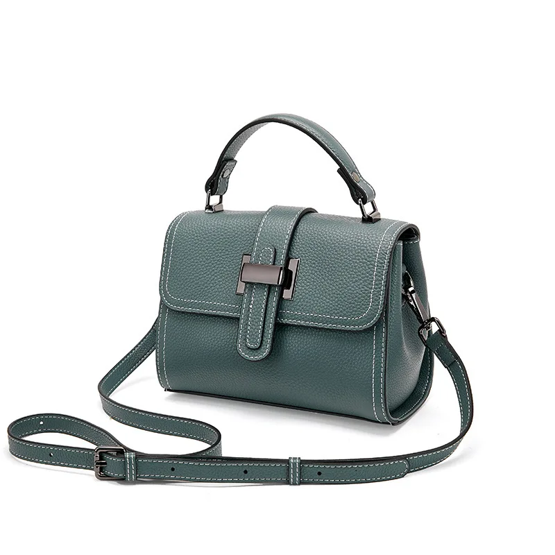 Casual Women Bags Genuine Leather Messenger Bag Cow Leather All-match Single Shoulder Hand-held Square Handbag High Quality - Image 4
