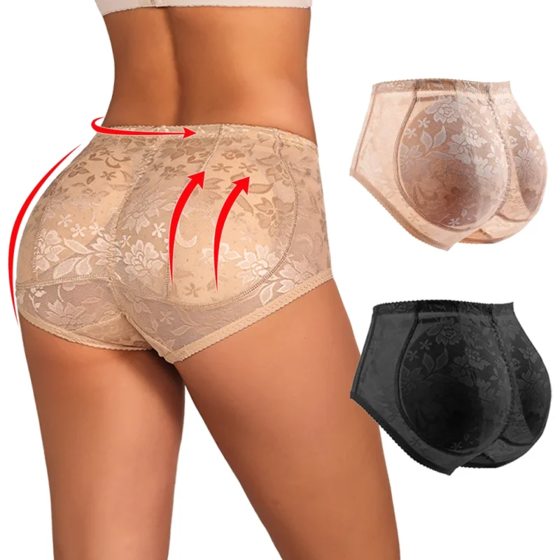 Padded Butt Lifter Underwear Body Shaper Women's Panties Butt Enhancer Push Up Panty Fake Ass Shapewear Tummy Control Briefs