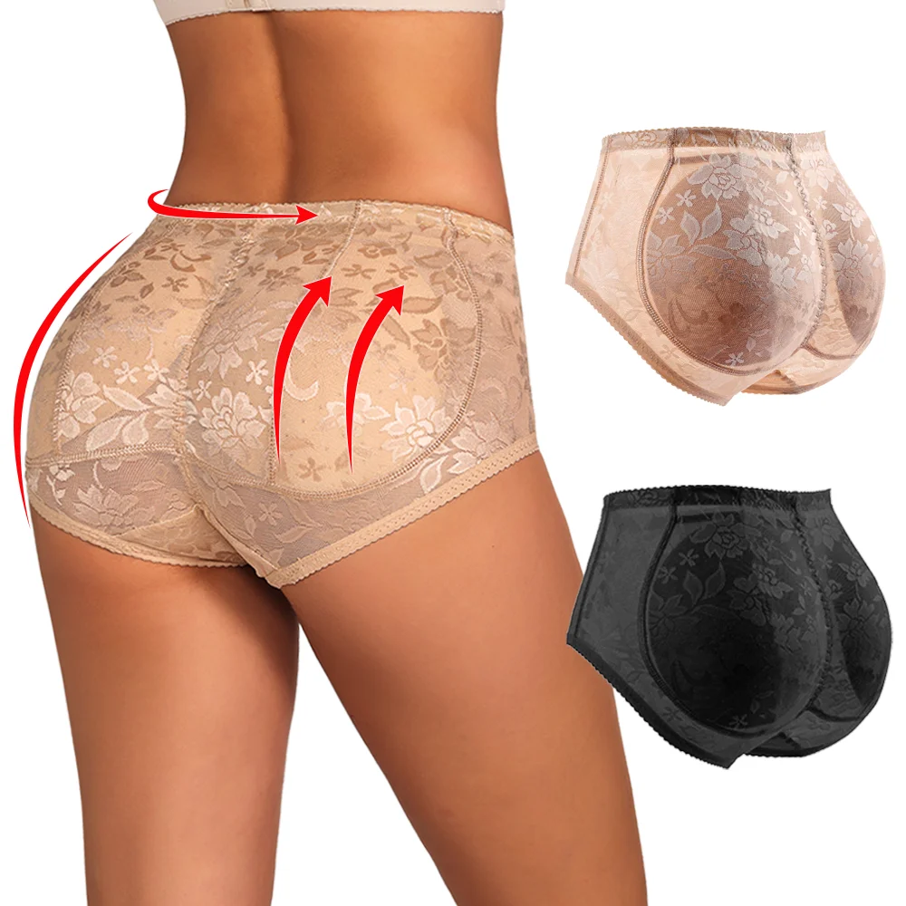 Padded Butt Lifter Underwear Body Shaper Women's Panties Butt Enhancer Push Up Panty Fake Ass Shapewear Tummy Control Briefs