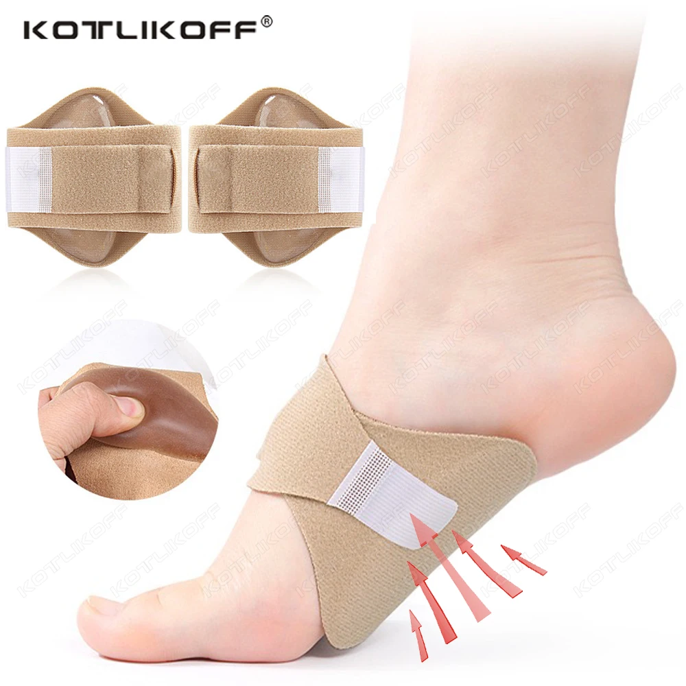 1 Pair Arch Support Orthopedic Bandage Flat Feet Pain Relief Foot Pads For Shoes Men Women Foot Valgus Sports Insoles Inserts