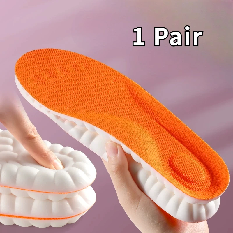 1Pair 4D Soft Plantar Fasciitis Insole Arch Support Orthopedic Inserts Shoes Insoles for Feet Sports Shock Absorption Shoe Pads