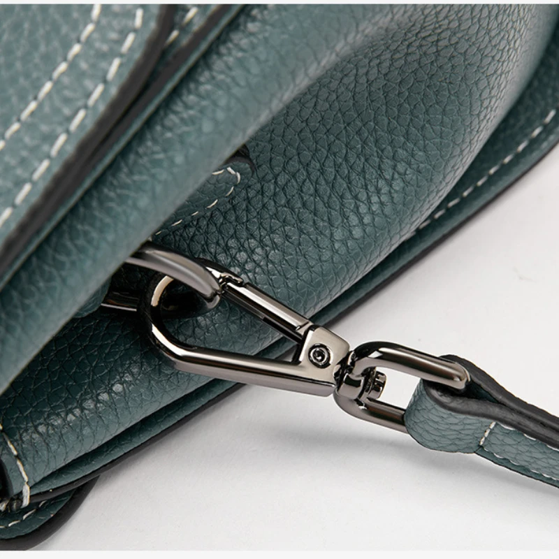 Casual Women Bags Genuine Leather Messenger Bag Cow Leather All-match Single Shoulder Hand-held Square Handbag High Quality - Image 6